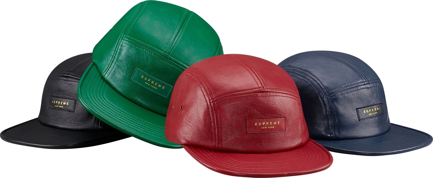 Leather Camp Cap